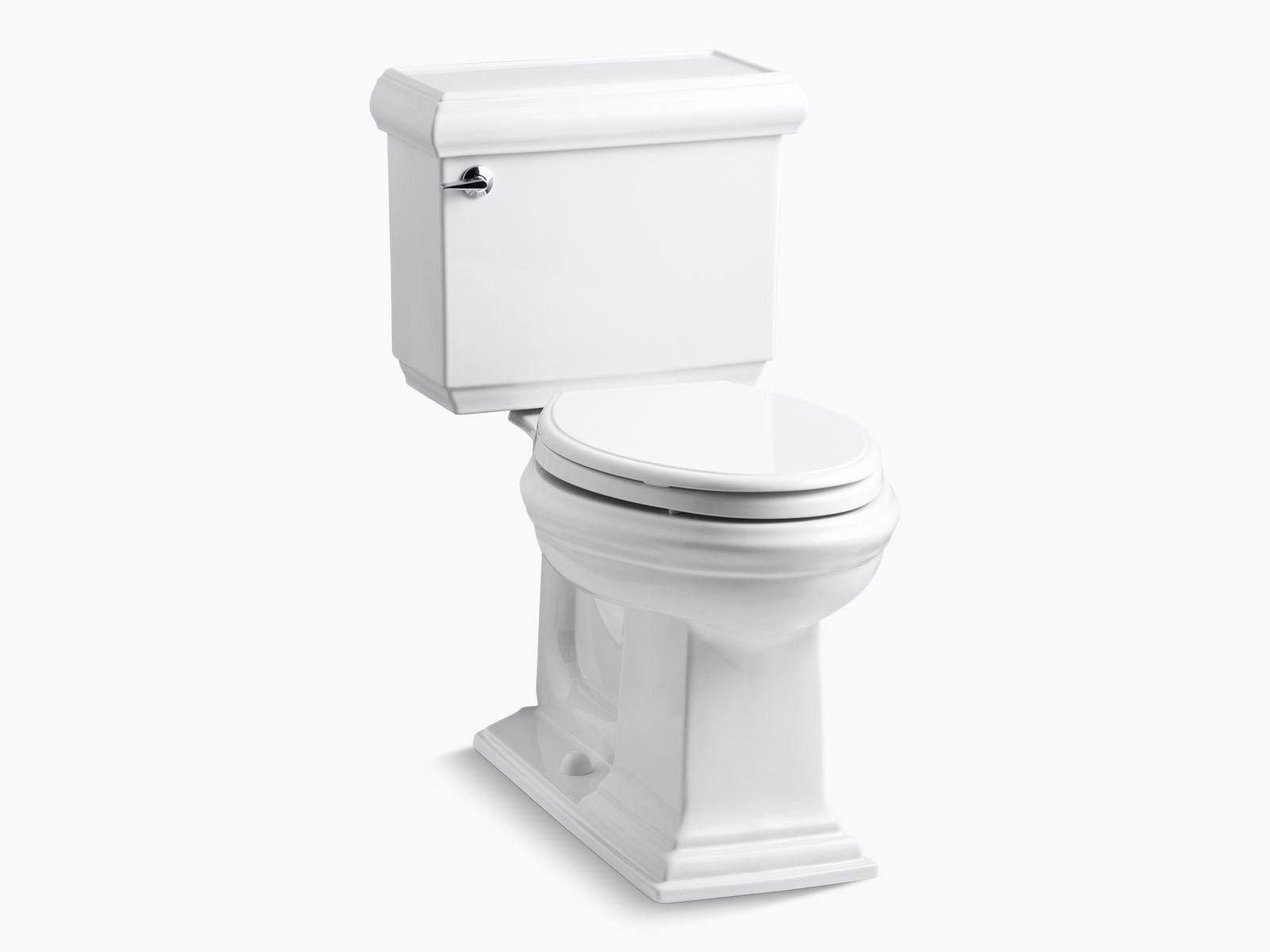 Kohler K-3816-0 Memoirs Comfort Height Two-Piece Elongated 1.28 GPF Toilet with Classic