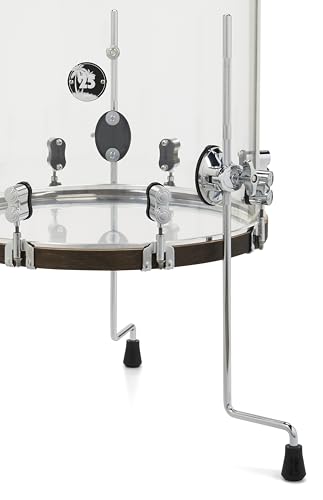 PDP By DW PDP 25th Anniversary 4-Piece Clear Acrylic with Walnut Stain Hoops Drum Set Shell Pack (PDLT221425TH)