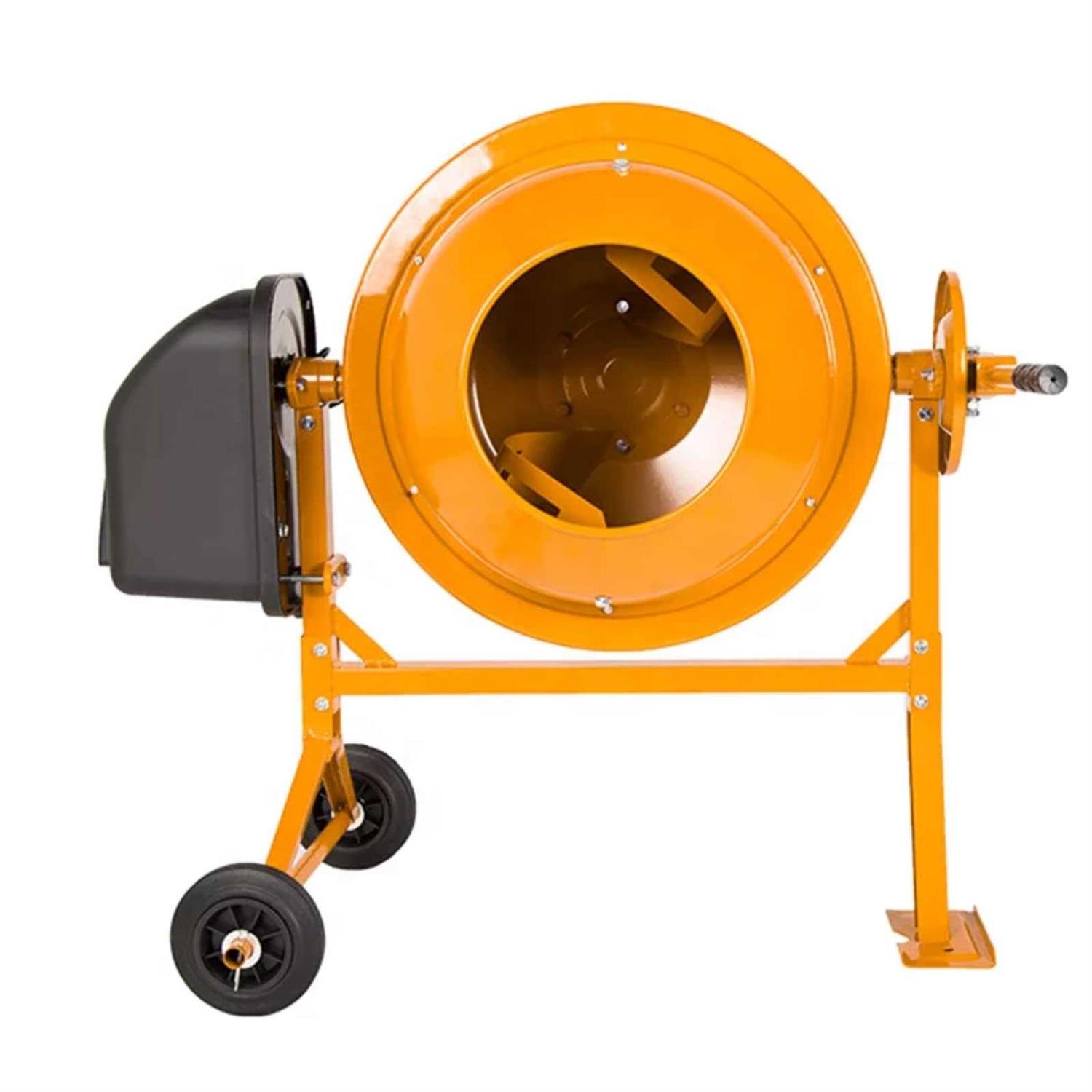 5-star Generic Portable 42 Cu Ft Concrete Cement Mixer 1/2 Hp Electric Mixer Machine with Wheel &amp; 120L Freestanding Barrow Machine Mixing Tools Fo - Shop Hardware Tools Online Store