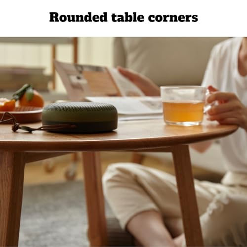 100% Solid Oak Wood Round Coffee Table，Natural Wood Coffee Tables for Living Room, Log Color Low Modern Coffee Table (H:11.8inch)