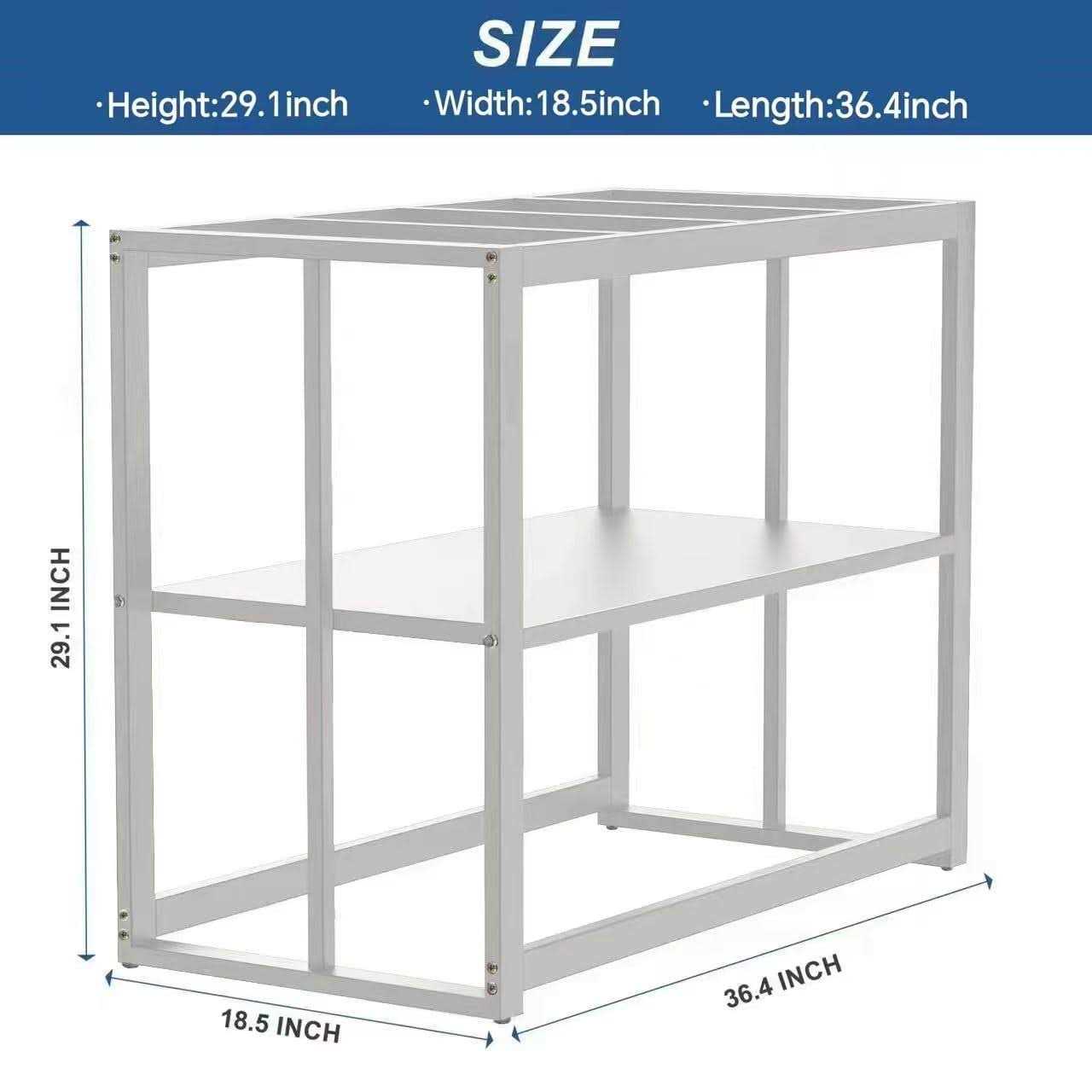 WSYFC 40 Gallon Fish Tank Stand, with Storage Shelf 36.5 x 18.5 x 29.5 Inch Aquarium Stand, Turtle Tank, Reptile Terrariums and Breeder Tank - Pet Supplies online store