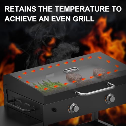 Hinged Lid for Blackstone 36" Griddle Cover, Outdoor Griddle Lid Replacement for Blackstone 1554 1863 Griddle Cooking Station Accessories, Blackstone Griddle Cover 36 Inch Accessories