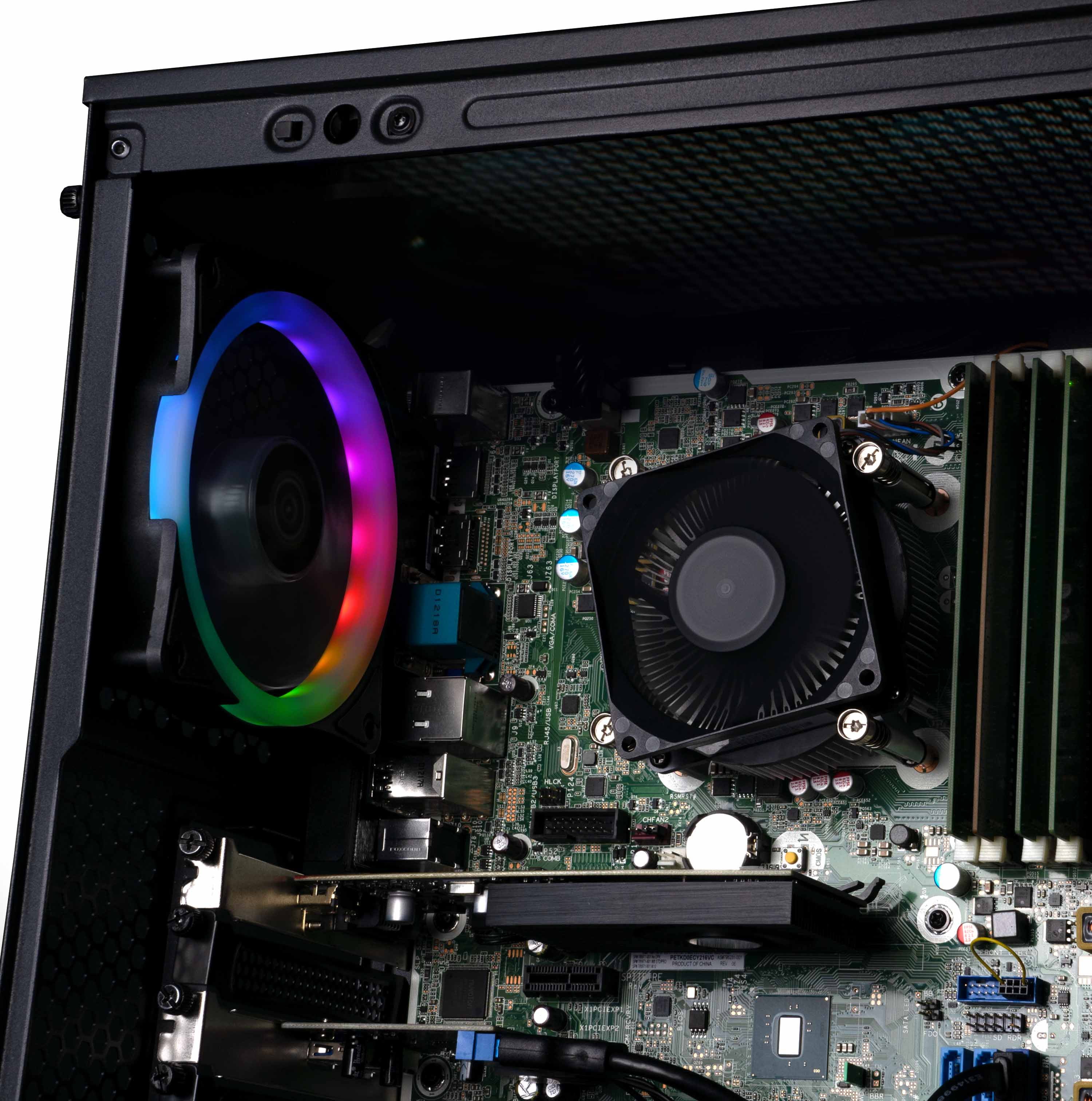Restored Periphio Ghoul Prebuilt Gaming PC Desktop Computer Tower Intel Quad-Core i5 NVIDIA GeForce GT 1030 Graphics 16GB RAM 120GB SSD + 500GB HDD Windows 10 HDMI Wi-Fi (Refurbished)