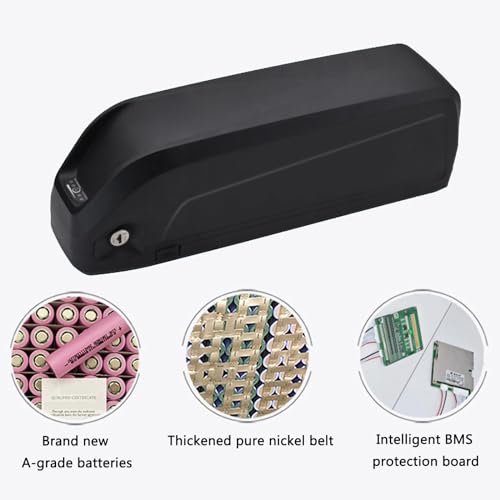 36V Ebike Battery 48V E-Bike Li-Ion Battery Electric Bike Batteries Pack for 650W-1000W Motor with Charger and USB Port