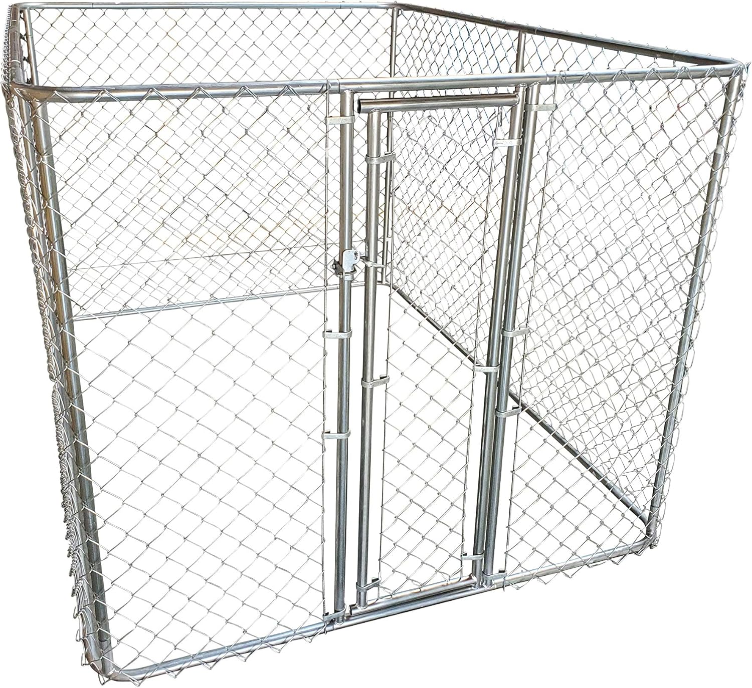 Chain-Link Fence Dog Kennel (8' x 6' x 5')