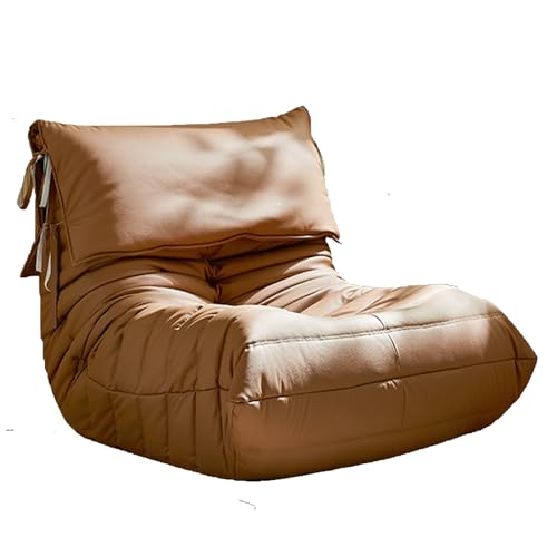 Comfy Lazy Floor Sofa Couch,Fireside Chair, Accent Togo Sofa with Removable Headrest Floor Lounge Chair Lazy Sofa Accent Chair for Living Room Bedroom Salon Office Pink-4