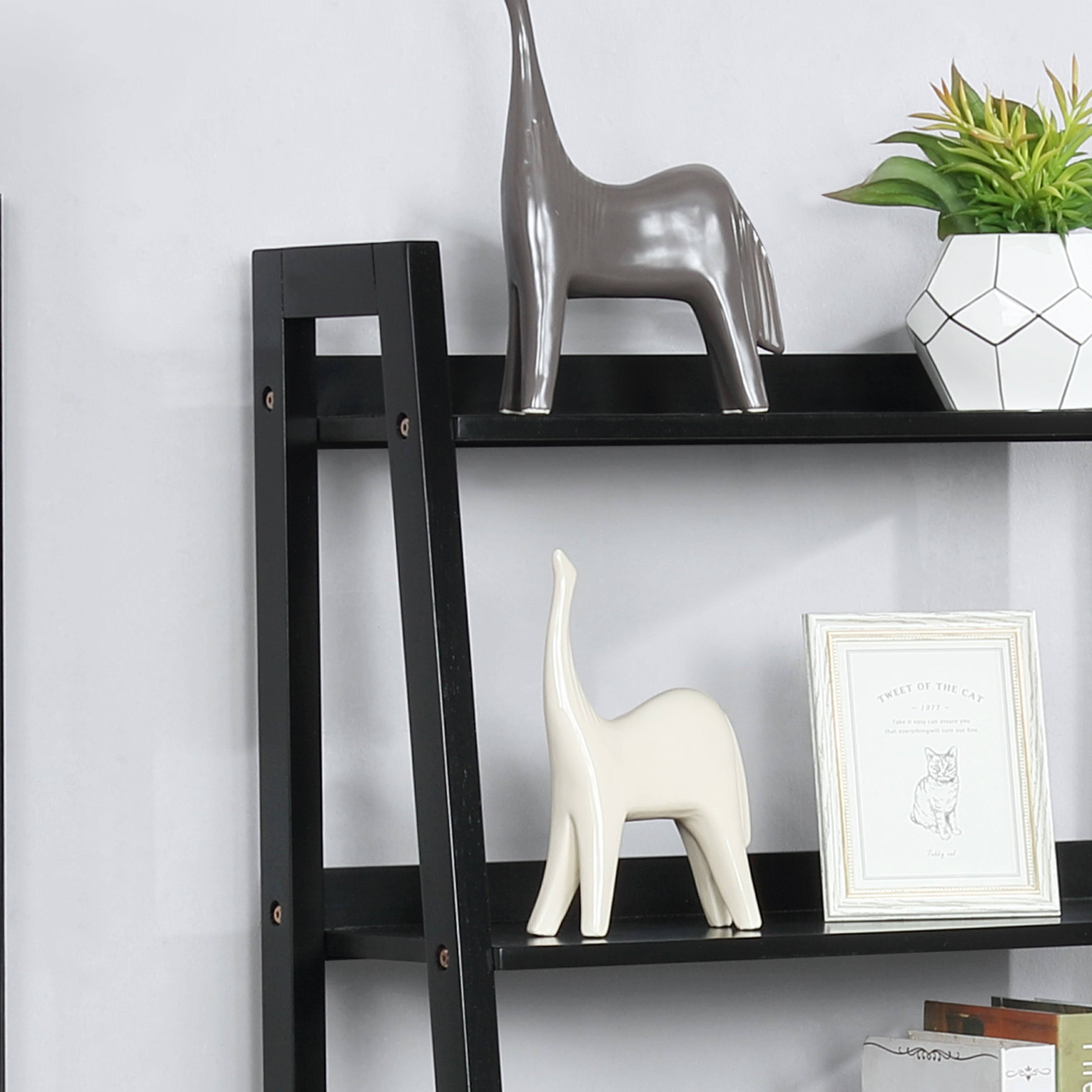 Copper Grove Stryi Contemporary 5-Tier Ladder Bookshelf - Cherry