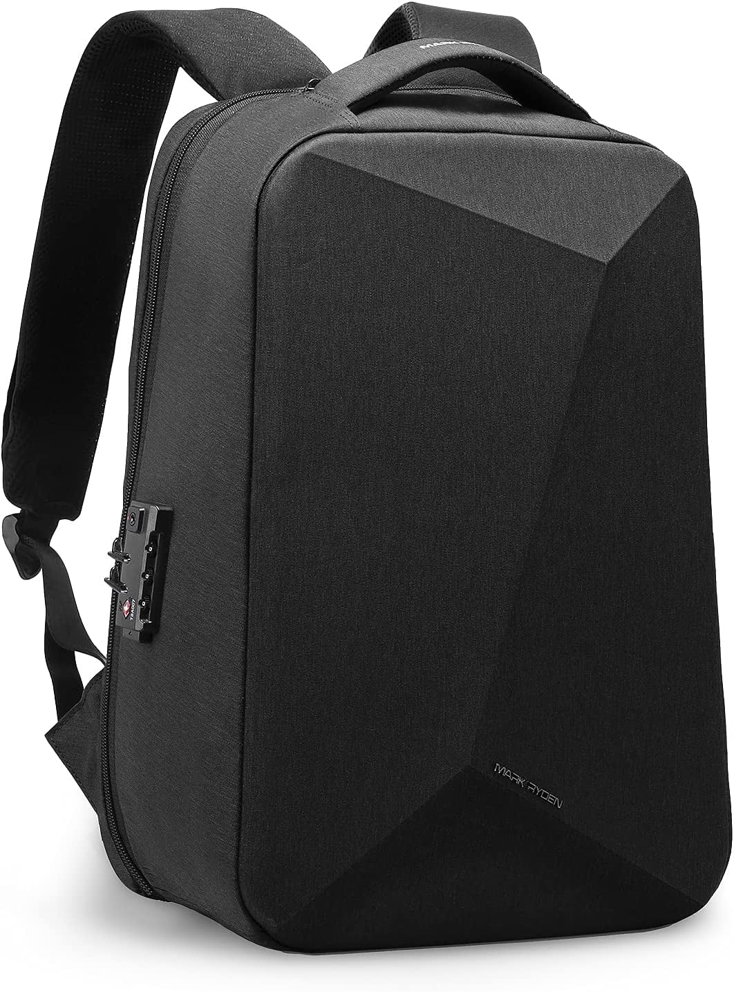 MARK RYDEN Anti Theft Backpack with TSA Approved Lock and Scratch Resistant Shell, Waterproof Travel Backpack, USB Laptop Backpack for Men and Women Fits 15.6 Inch Notebook