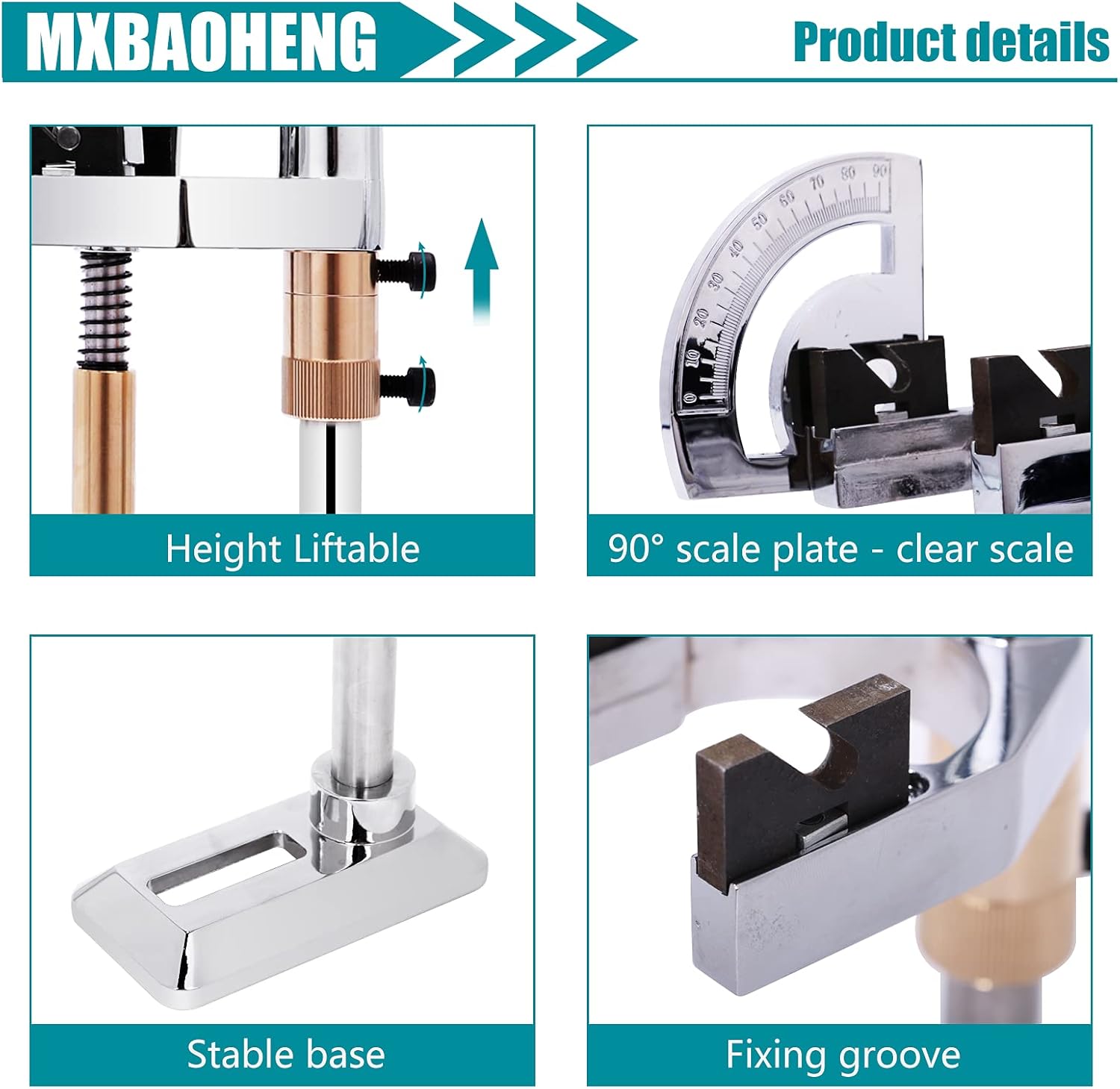 MXBAOHENG Jade Faceting Machine Gem Grinding Faceted Manipulator Jewel Angle Polisher Height Adjustable (96 scale)