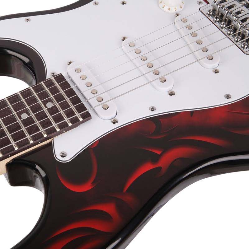 Glarry Gst-e Rosewood Fingerboard Electric Guitar Red