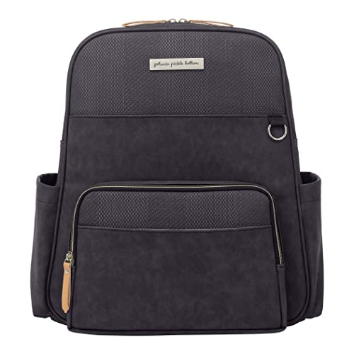 Petunia Pickle Bottom Sync Backpack | Diaper Bag | Diaper Bag Backpack for Parents | Top-Selling Stylish Baby Bag | Sophisticated and Spacious Backpack for On The Go Moms | Mink