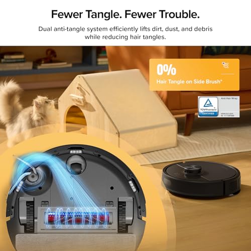 roborock Q5 Max+ Robot Vacuum with Self-Empty Dock, Upgraded from Q5+, 5500 Pa Suction, DuoRoller Brush, Hands-Free Cleaning for up to 7 Weeks, PreciSense LiDAR Navigation, App & Voice Control