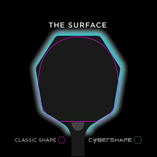 STIGA Cybershape Carbon Table Tennis Blade | Ping Pong Paddle - Unique Design for Larger Hitting Area & Increased Control - Competition Approved