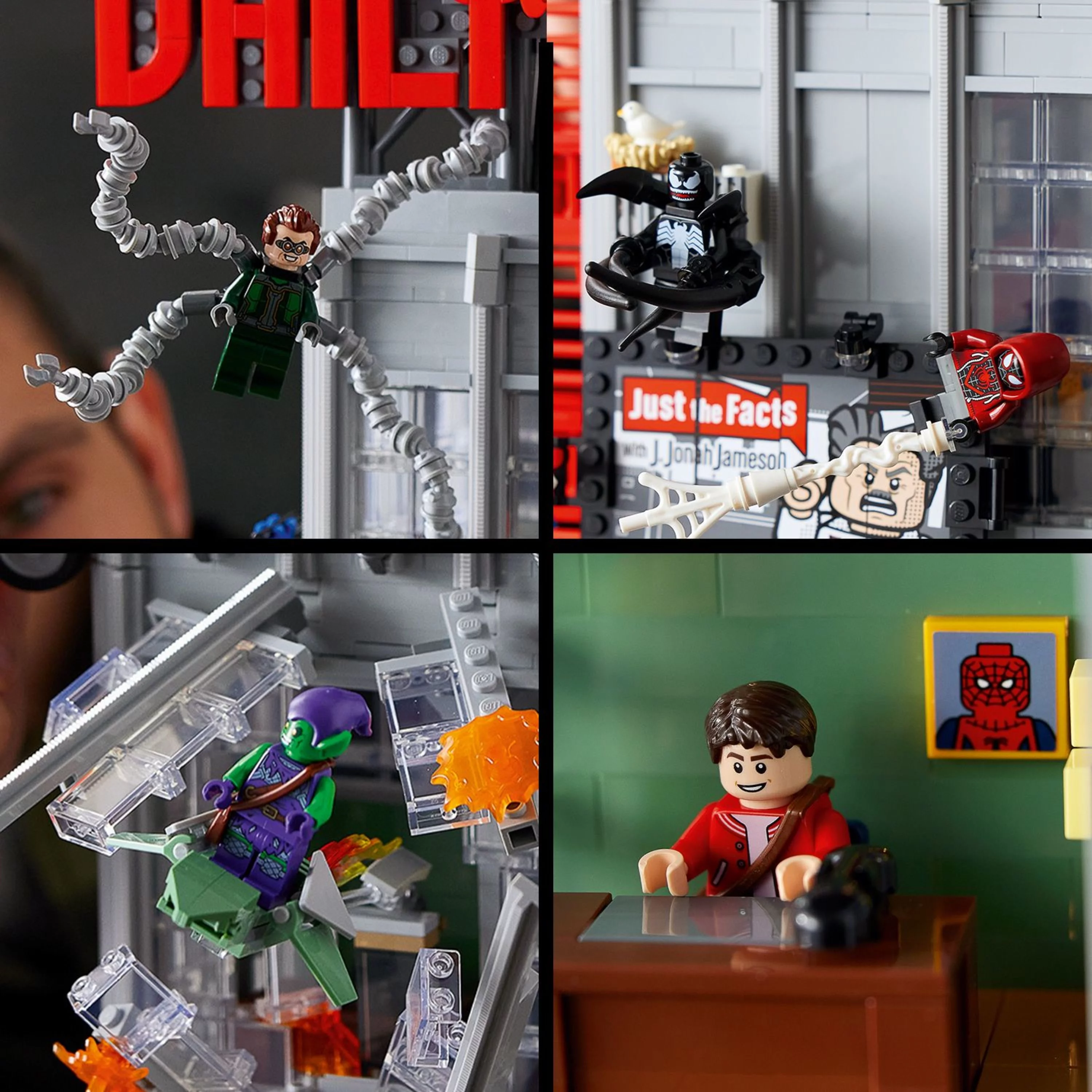 LEGO Marvel Spider-Man Daily Bugle Newspaper Office 76178 Building Set - Featuring 25 Spider-Verse Minifigures including Peter Parker, Venom, and Spider-Gwen, Collectible Gift Idea for Adults