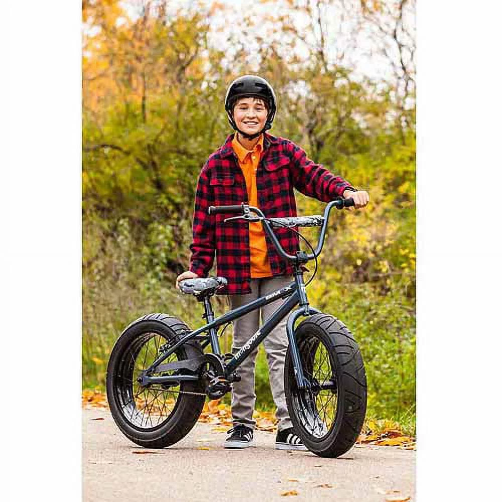 20" Mongoose BMaX All-Terrain Fat Tire Mountain Bike, Black/Gray