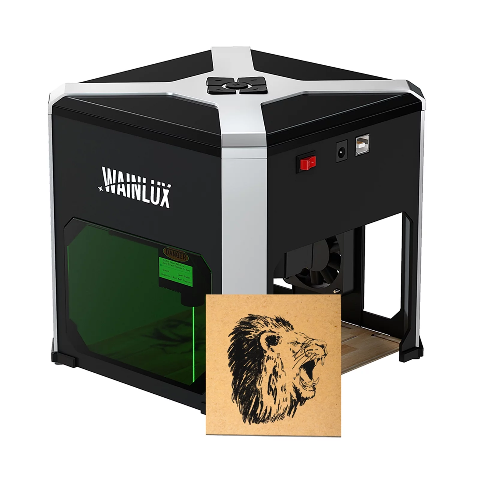 WAINLUX K6 Portable Engraving and Cutting Machine - Supports Wireless BT and Mobile App Control for Offline Engraving - Ideal for Business ID, Birthday Gifts, DIY Wood, Ceramic Projects