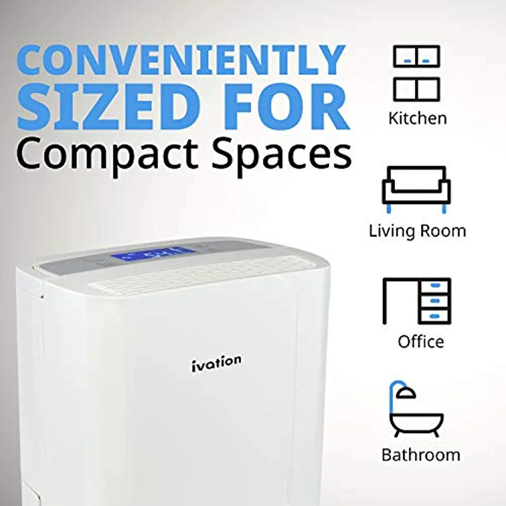 Ivation, Removes 14 Pints a Day, Compressor Dehumidifier, Spaces up to 320 sq ft