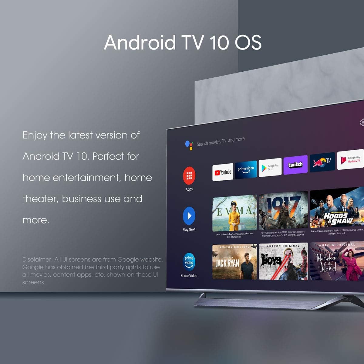 MECOOL KM2 Android TV Netflix 4K with Google Assistant Chromecast Build in 4K HDR Streaming Media Player Google Certified