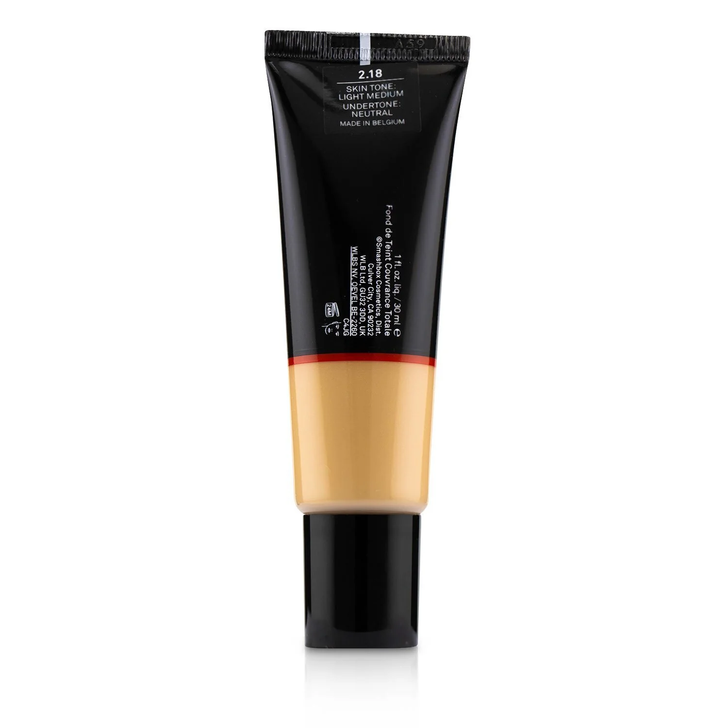 Smashbox Studio Skin Full Coverage 24 Hour Foundation - # 1 Fair With Cool Peach Undertone  30ml/1oz