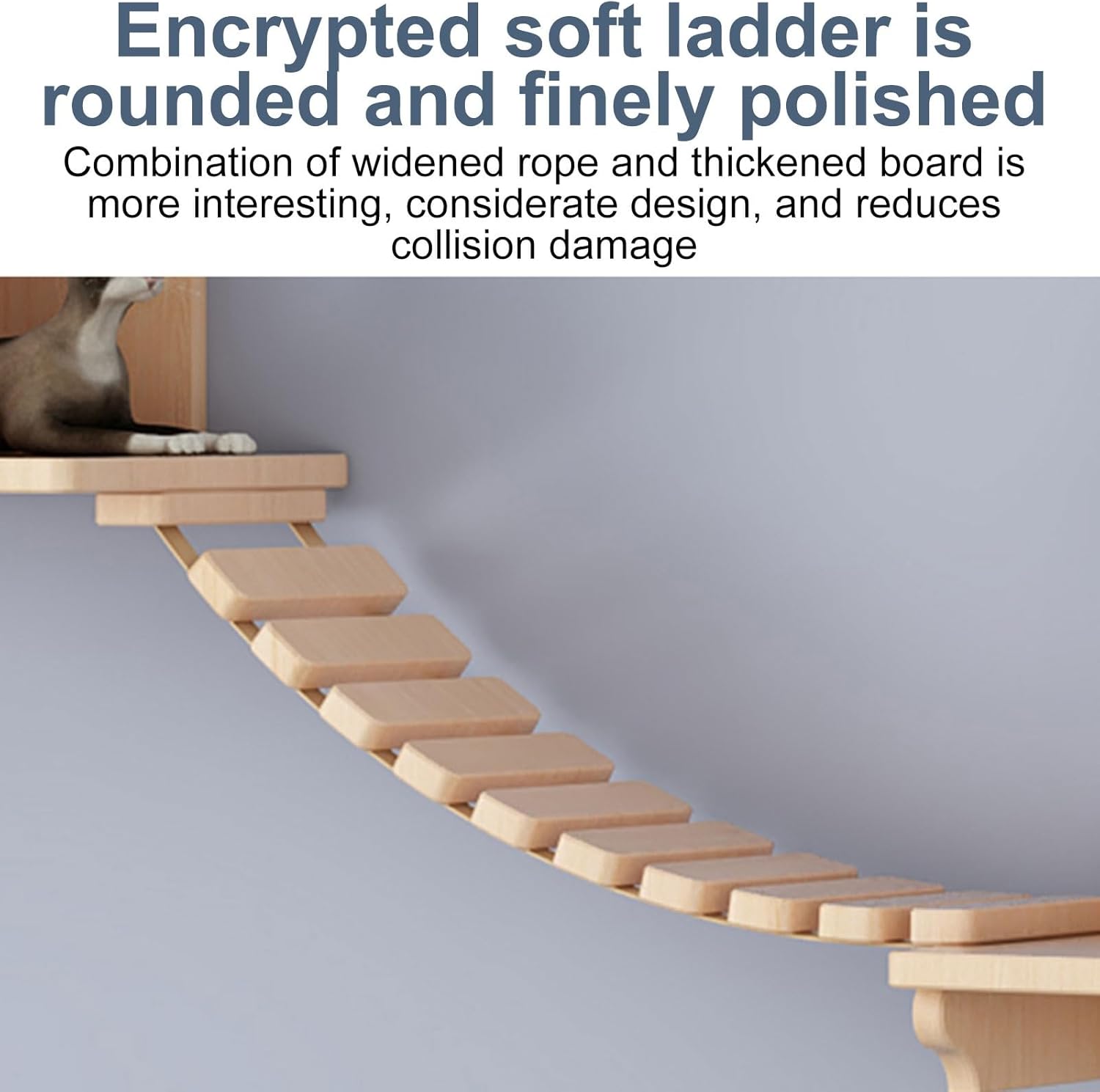 Cat Shelves for Wall Large Cats Set - Cat Tree Wall Mounted with Hexagon Shelf - Cat Climbing Frame - Wall Mounted Cat Furniture