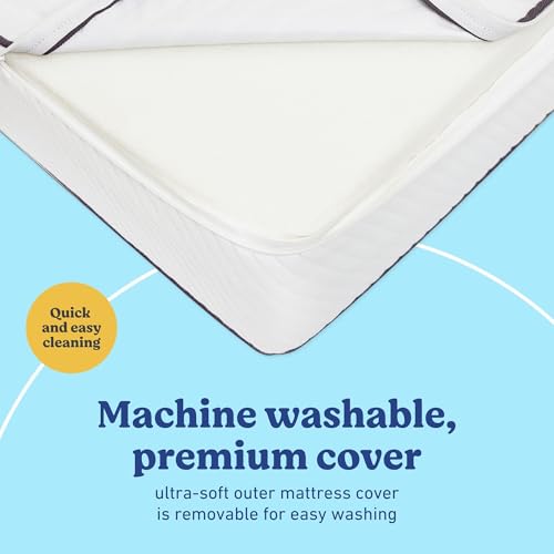 Graco 6-Inch Dual-Comfort Crib & Toddler Mattress - GREENGUARD Gold, CertiPUR-US Certified Foam, 2-Sided Mattress Fits Crib & Toddler Bed, Waterproof Sleep Surface