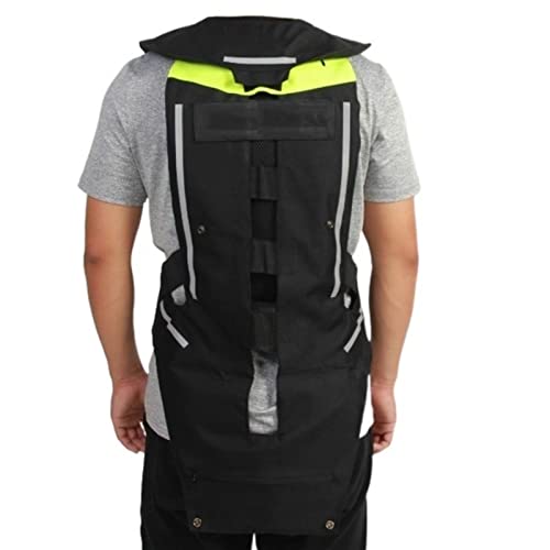 YXYECEIPENO Motorcycle Airbag Vest Lightweight Reflective Riding Vest with Tail, Neck Airbag for Bicycles