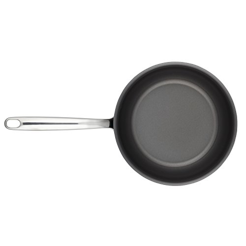 Breville Thermal Pro Hard Anodized Nonstick Sauce Pan/Saucepan/Saucier with Lid and Helper Handle, 4 Quart, Gray