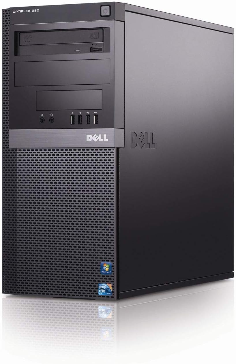 Dell Optiplex 980 Desktop Computer with SSD - Intel Core i5-650 3.2GHz 8GB DDR3 RAM 128GB SSD DVD Windows 10 Professional (Renewed)