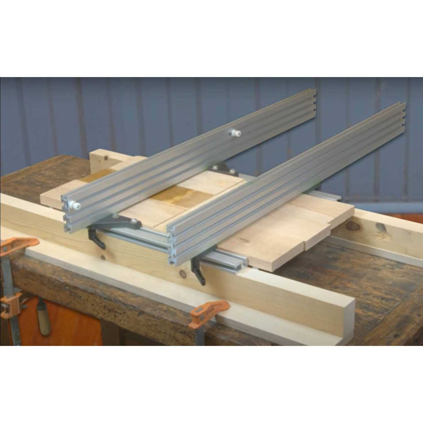 Woodhaven Router Planing Sled maximum project width