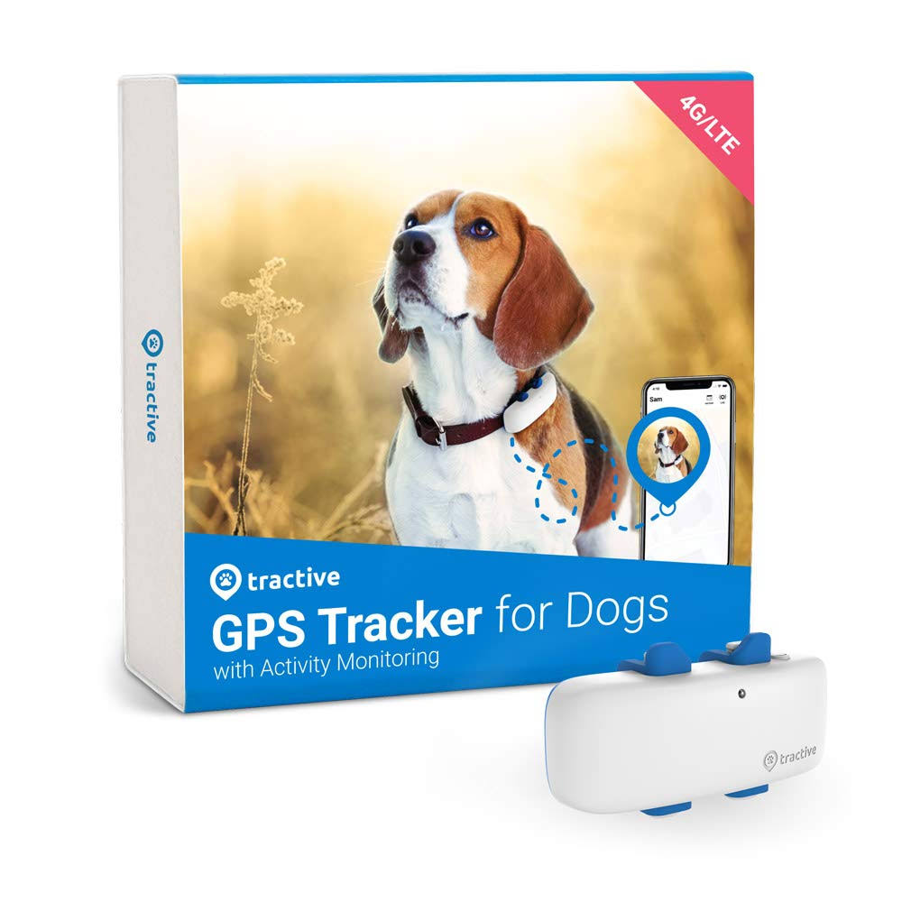 TRACTIVE Dog & Cat GPS Tracker, White