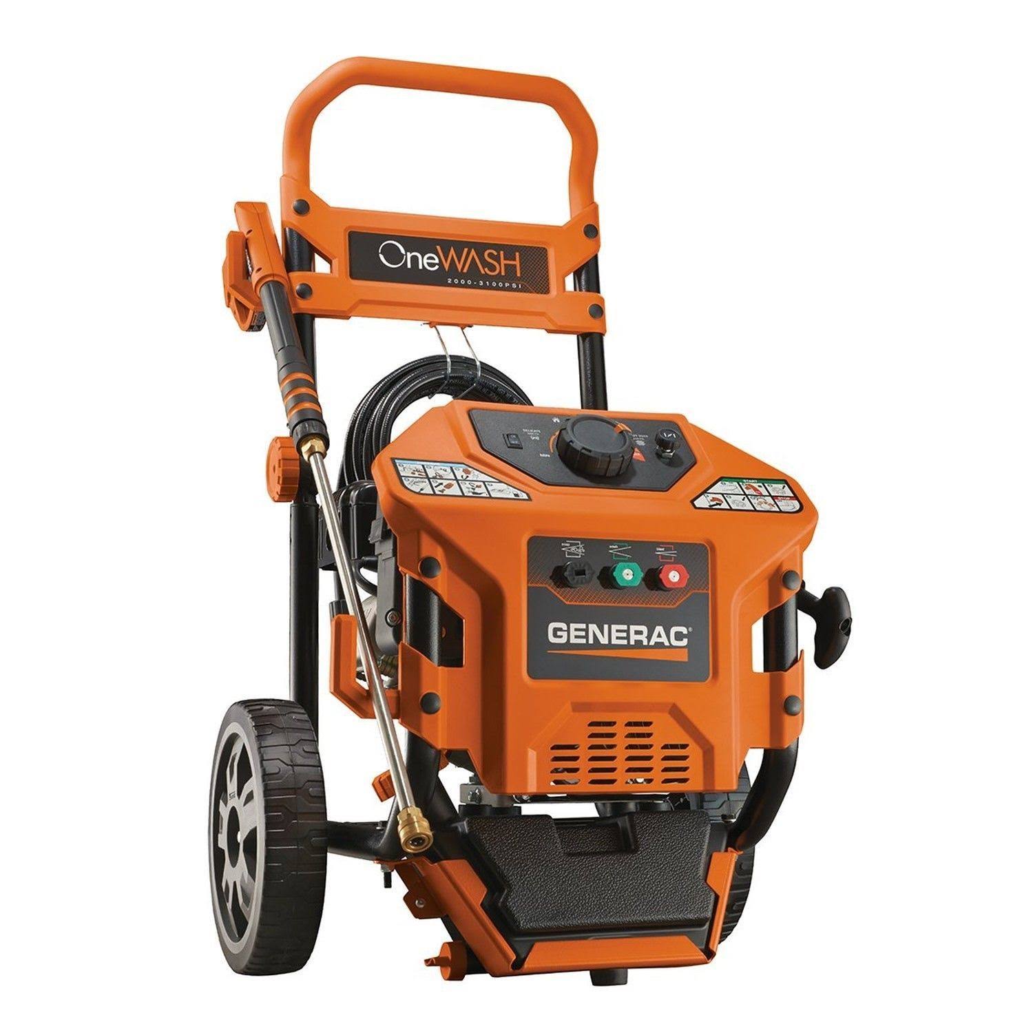 Generac 6602 Onewash 2,000 - 3,100 PSI 2.8 GPM Residential GAS Pressure Washer