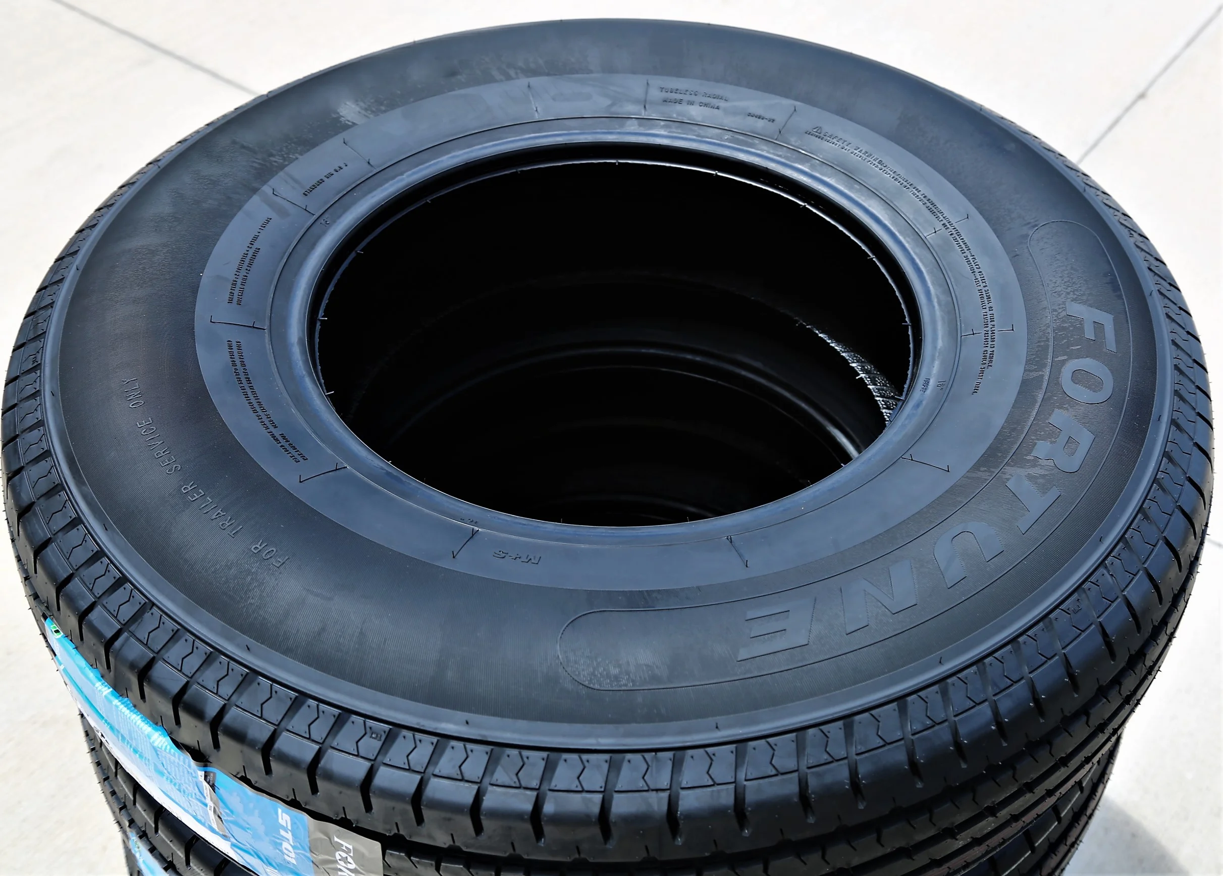 Set of 4 (FOUR) Fortune ST01 ST 205/75R15 Load C (6 Ply) Trailer Tires