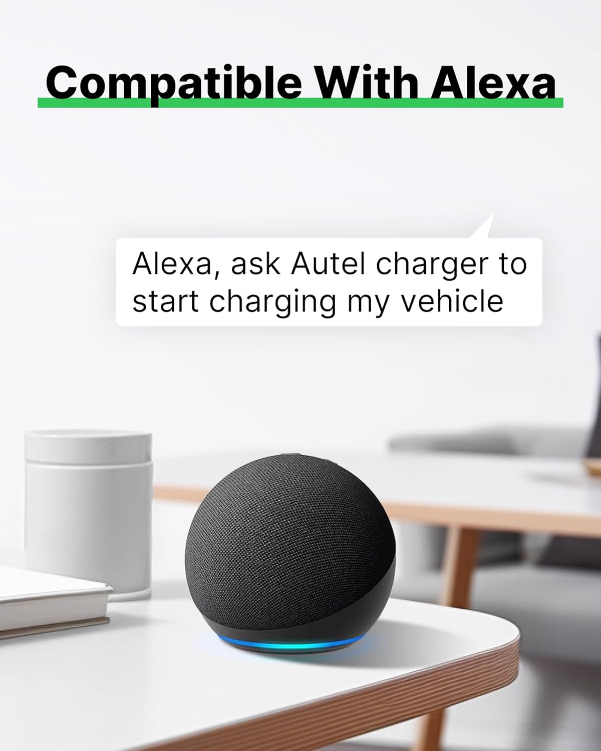 Autel Home Level 2 EV Charger up to 40Amp, 240V, Indoor/Outdoor Fast Electric Vehicle Charging Station with Flexible 25-Foot Cable, NEMA 14-50 Plug, Dark Gray