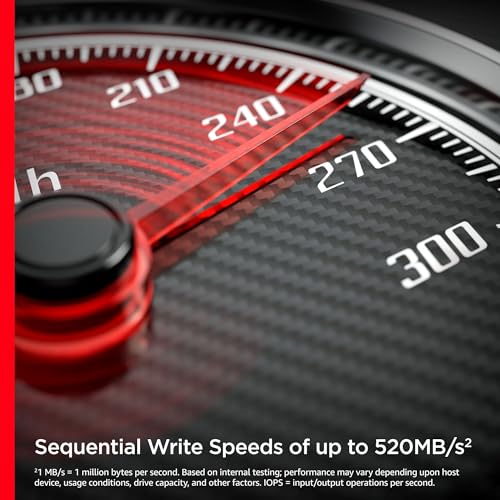 SanDisk Ultra 3D NAND 4TB Internal SSD - SATA III 6 GB/S, 2.5"/7mm, Up to 560 MB/S - SDSSDH3-4T00-G25, Solid State Hard Drive