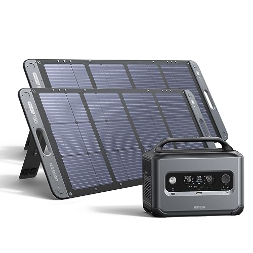 UGREEN Portable Power Station PowerRoam 1200, 1024Wh Solar Generator, LiFePO4 Battery, 1.5H Fast Charging, 1200W AC Outlets, Generators for Outdoor Camping/Home Backup/RVs (Solar Panel Optional)
