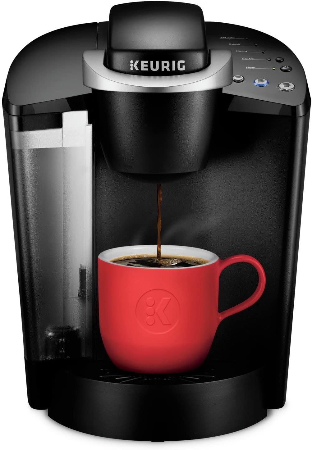 Keurig K-Classic Coffee Maker, Single Serve K-Cup Pod Coffee Brewer, 6 to 10 oz. Brew Sizes, Black