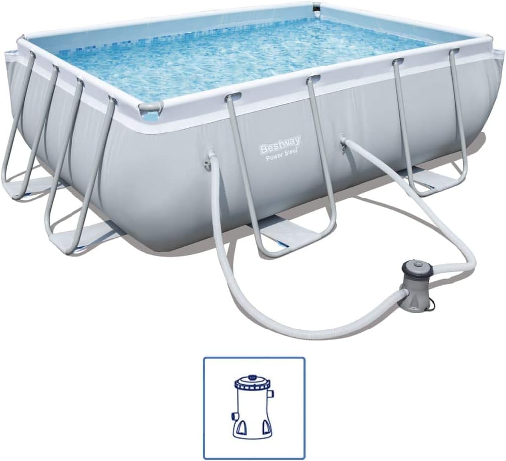 Bestway Power Steel Frame Square Pool Kit