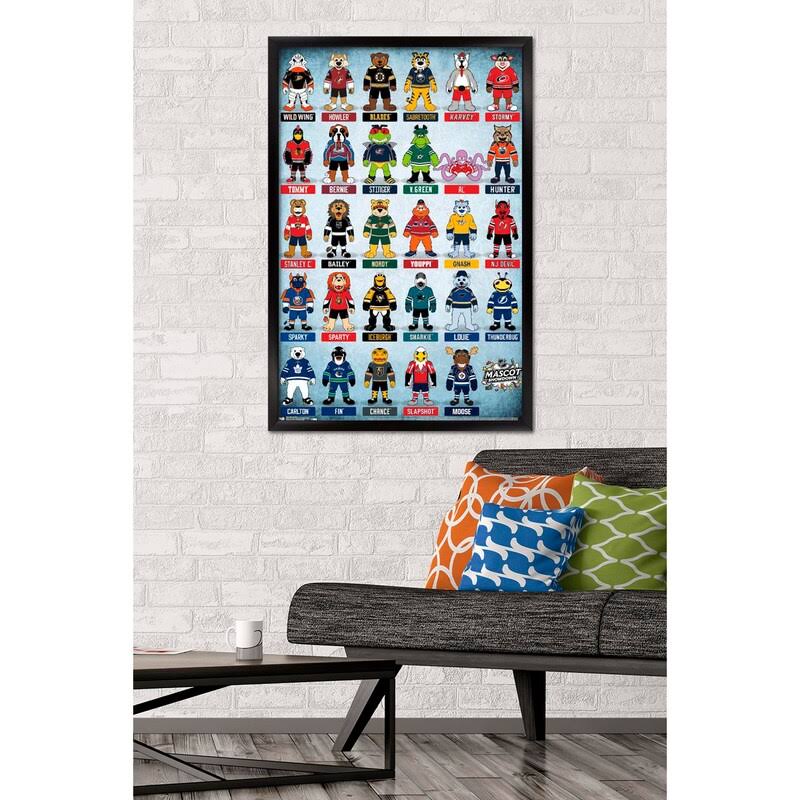 Trends International NHL League-Mascots 17 Wall Poster, 22.375 in x 34 in, Black Framed Version