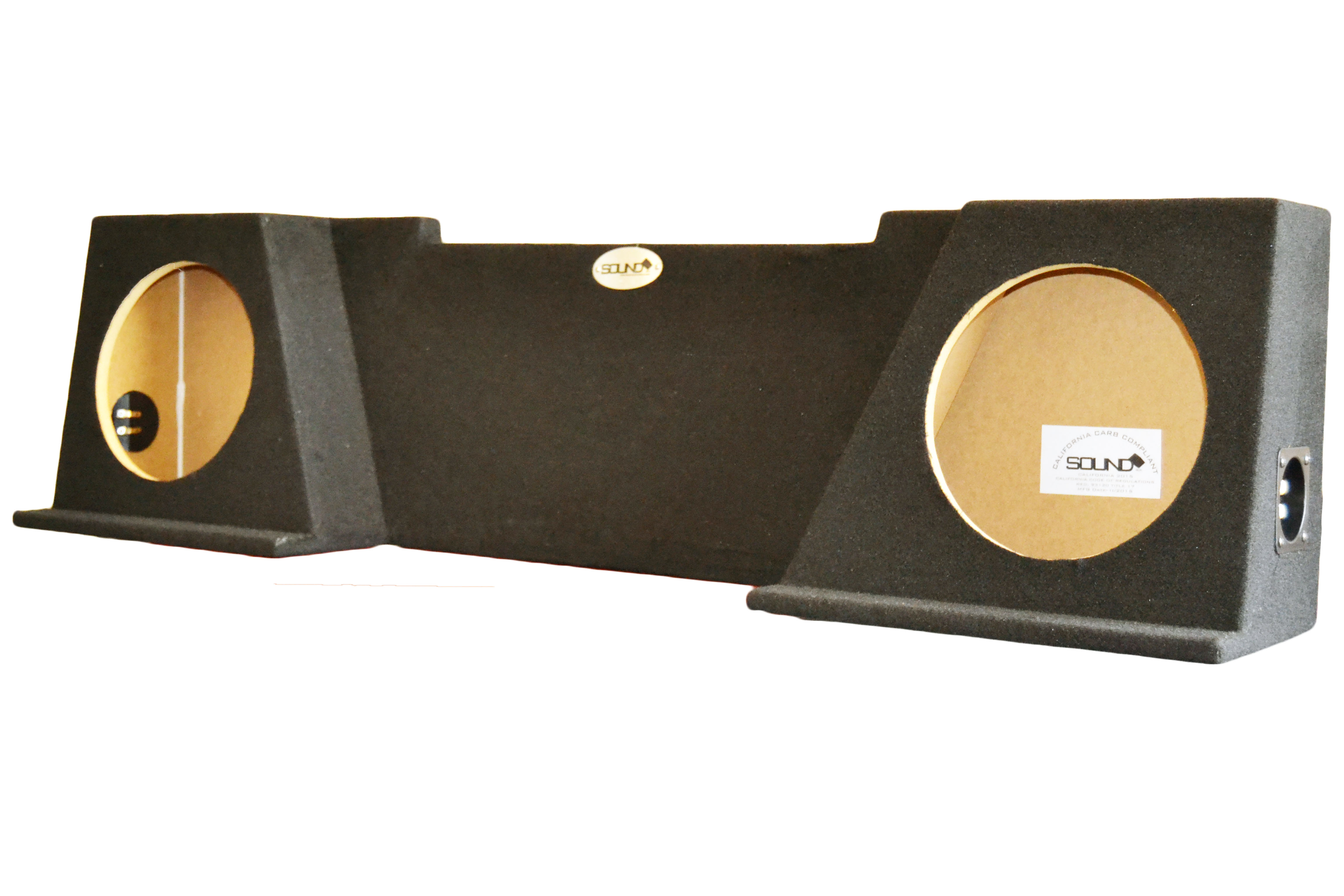 SoundBox Silverado / Sierra Extended Cab 2007-2013 Dual 10" Subwoofer Enclosure