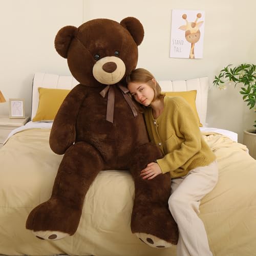 Tezituor Giant Teddy Bear 6ft Stuffed Animals - “I Love You”Red Heart Jumbo Human Size Teddy Bear for Girlfriend,Boyfriend,Wife,Lover-Birthday, Anniversary, Valentines, or Long Distance