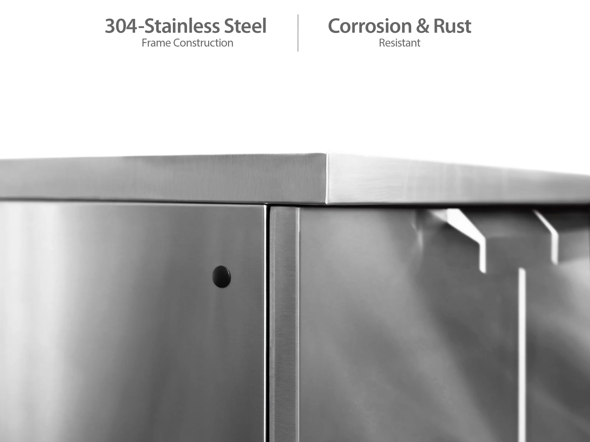 Outdoor Kitchen 3 Piece Cabinet Set in Stainless Steel with Countertops