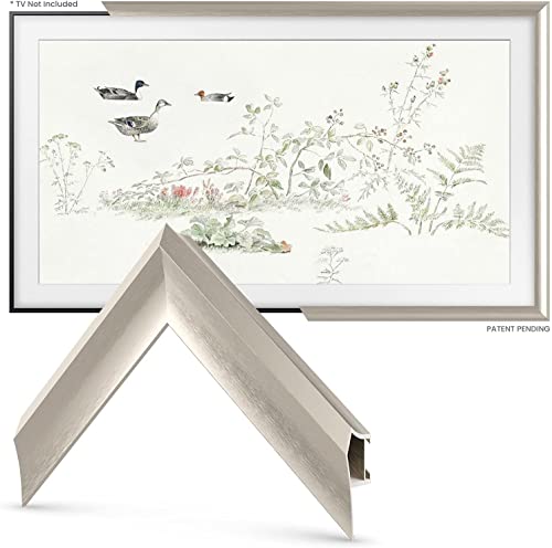 Deco TV Frames Alloy Prismatic - German Silver Bezel Compatible ONLY with Samsung The Frame TV