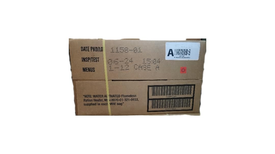 2024 Inspection Dated MRE (Meals-Ready-To-Eat) Case – Military MRE Random Case "A or B"