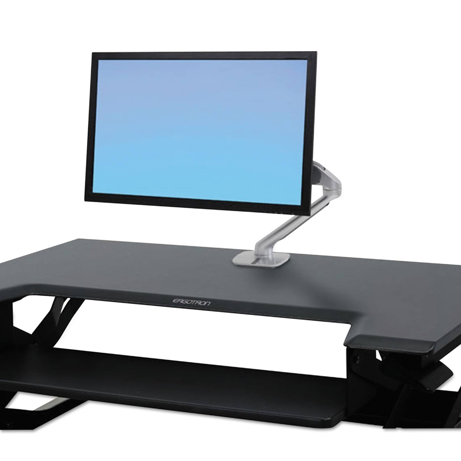 Ergotron WorkFit-T Sit-Stand Desktop Workstation, Black
