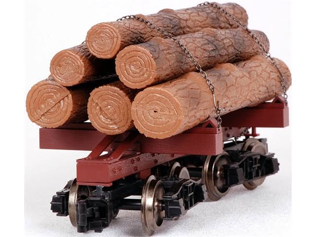 Bachmann 98490 Skeleton Log Car w/Logs G
