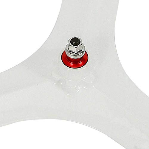 Bicycle Bike Wheel, 700C Fixed Gear Wheels, 26" Fixed Gear Bicycle Wheelset 3 Spoke Rim Single Speed Front Rear Fixie Bicycle Wheels Track Wheel Clincher Type Bike Wheel,(Front & Rear) White