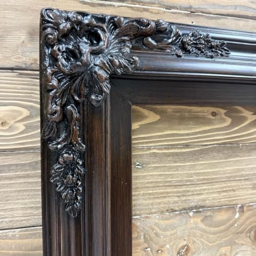 TV frame for Samsung The Frame TV, for 55 and 65 inch TVS. Dark Walnut Finish (not for use with other models) Handmade wood ornate TV Frame