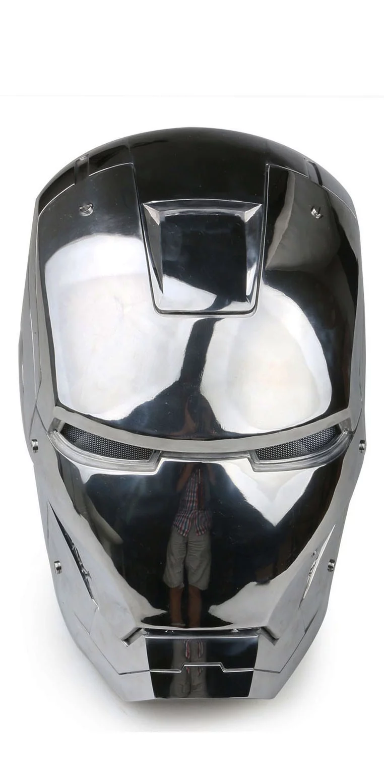 Iron Man Helmet Metal Electronic MK42 Wearable Helmet 1:1 Open/Close Iron Man Mask with Eyes LED Light Up