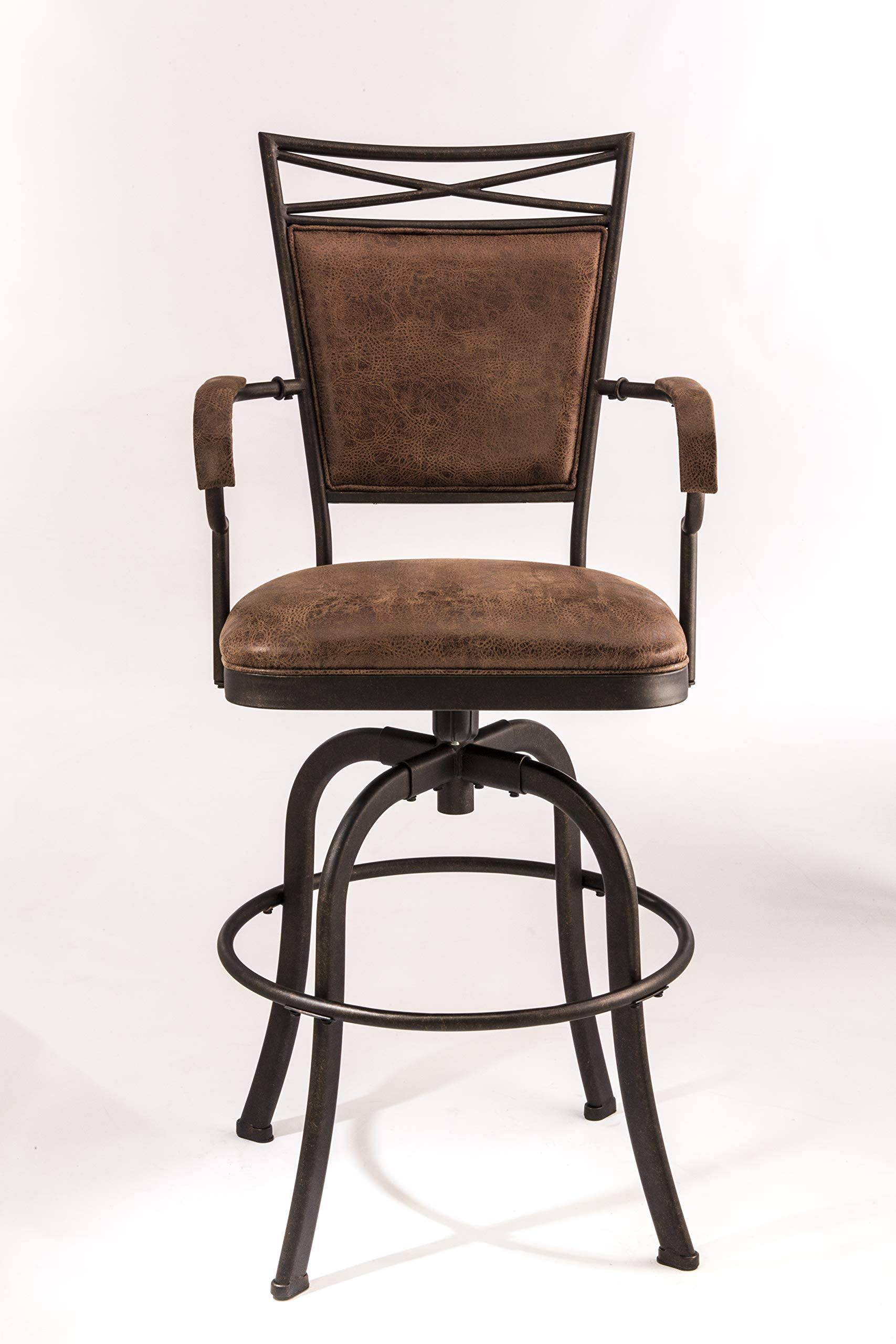 Hillsdale Bridgetown Swivel Tilt Counter Stool, Aged Bronze Finish
