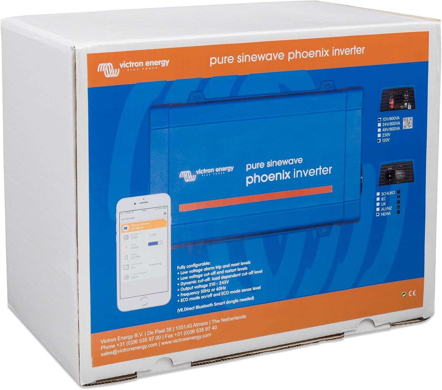 Victron Energy Phoenix 1200VA 12-Volt 120V AC Pure Sine Wave Inverter